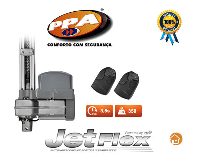 Kit Motor Portão Basculante PPA<br> Potenza Jet Flex 1/3 HP<br> <strong class='red-light'>(Residência, Comércio)</strong><br> <strong class='automacao-tempo-abertura'>3.5 segundos</strong> EP-5010