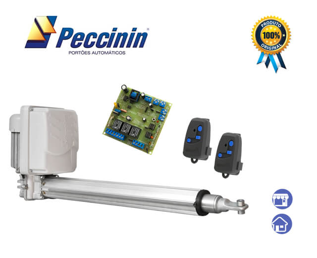 Kit Motor Portão Pivotante Peccinin<br> Golden Max 1/3 HP<br> <strong class='red-light'>(Residência, Comércio)</strong><br> <strong class='automacao-tempo-abertura'>20 segundos</strong> EP-5030